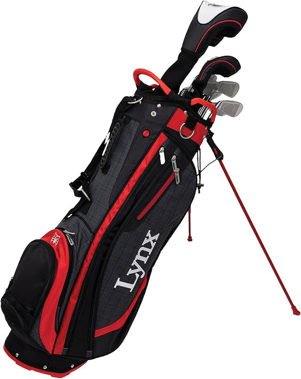 Lynx Ready to Play Set Steel RH + Stand Bag, Set de Palos para Hombre