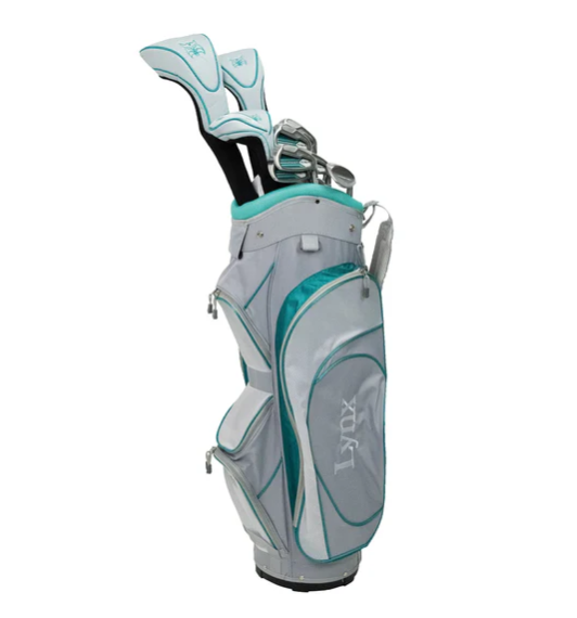 Lynx Ready to Play Set Graphite RH + Cart Bag, Set de Palos para Mujer