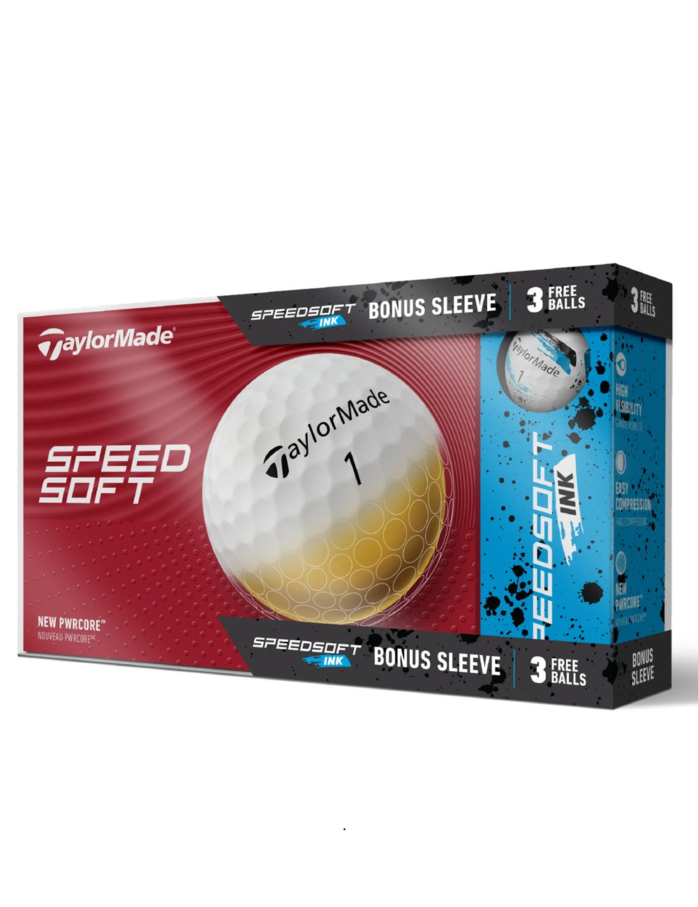 TaylorMade Speed Soft Blancas + Regalo Pack 3 Speedsoft Ink Blue, Bola ...