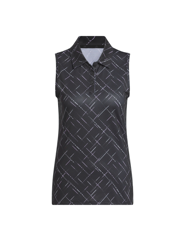 Adidas Ultimate Print, Polo sin Mangas de Golf para Mujer