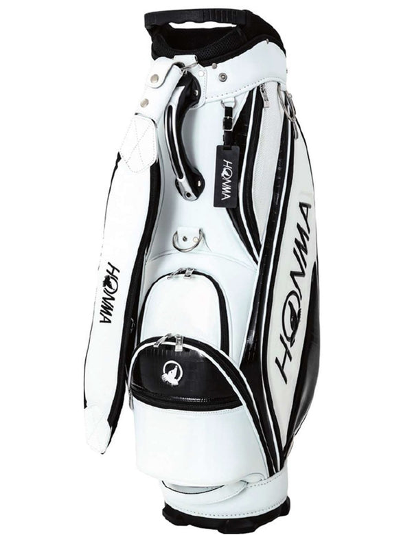 Honma Staff Bag 12496 Golf Cart Bag, White/Red