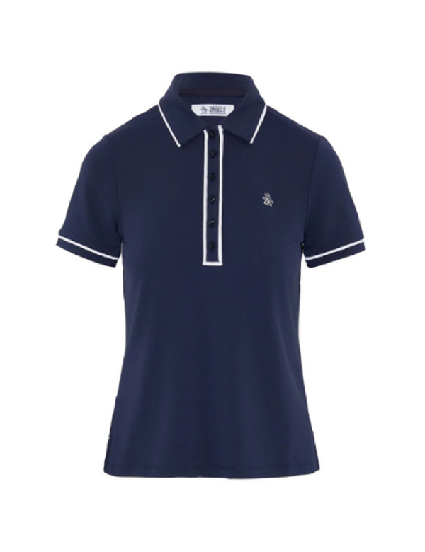 Penguin Veronica Short Sleeve Perf., Polo de Golf Mujer