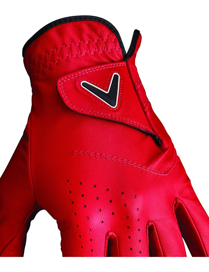 Callaway Opti Color Guante Hombre, Rojo