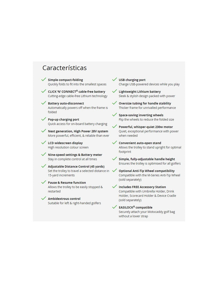 Motocaddy M1 (New 2024 ) Carro Golf Eléctrico Litio