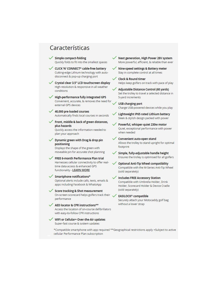 Motocaddy M5 GPS (New 2024 ) Carro Golf Eléctrico Litio
